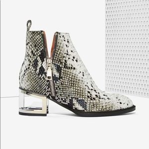 Jeffrey Campbell Boone Snakeskin Booties